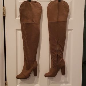 Above Knee High Heel Boots